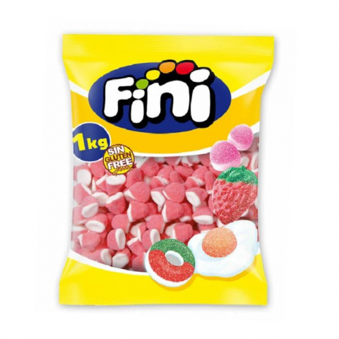 GOMAS FINI BEIJOS MORANGO PICA 1 KG