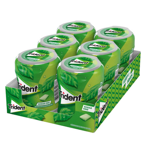 TRIDENT BOTTLE SPEARMINT 6X82,6G