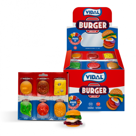 GOMAS VIDAL HAMBURGUER JELLY 66 UN