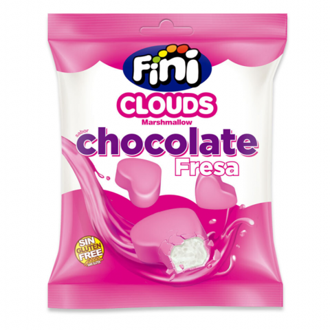 FINI SAQ. MARSH CHOCOLATE MORANGO 12X80G