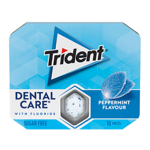 TRIDENT DENTAL CARE PEPPERMINT 12X17G