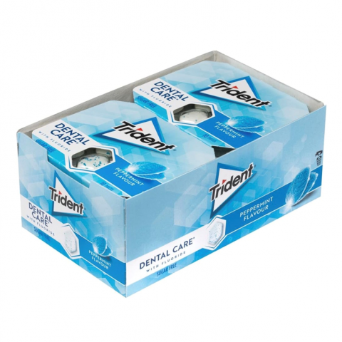 TRIDENT DENTAL CARE PEPPERMINT 12X17G