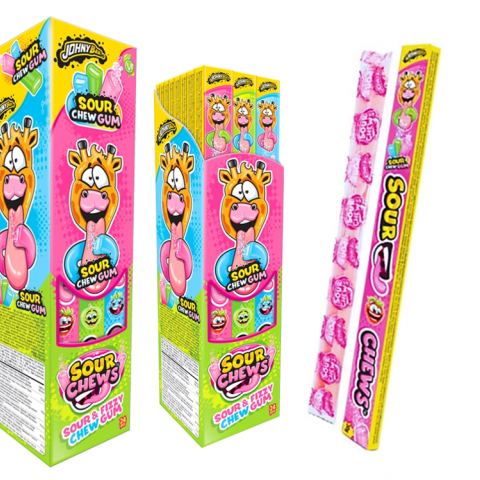 JOHNY BEE SOUR CHEWS 24 UN
