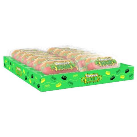 YAMMIEZ SOUR HOT DOG MALLOW 12X50G