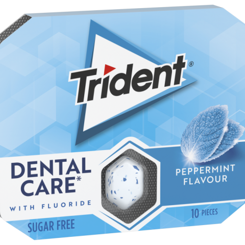 PASTILHAS TRIDENT DENTAL CARE PEPPERMINT 12X17G