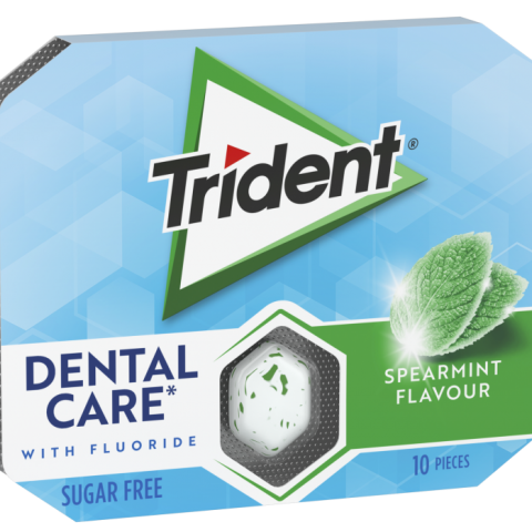 PASTILHAS TRIDENT DENTAL CARE SPEARMINT 12X17G