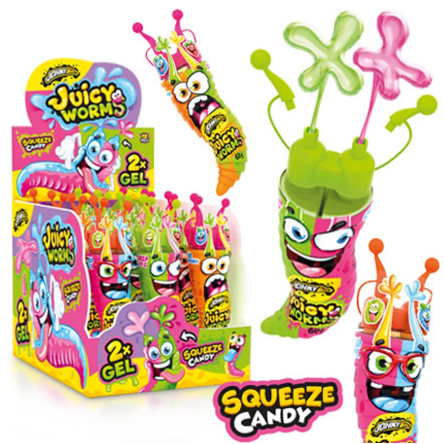JB JUICY WORMS 2IN1 12UN