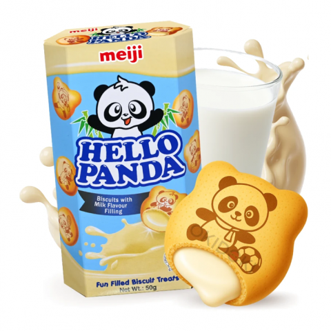 MEIJI HELLO PANDA COOKIES LEITE 10X50g