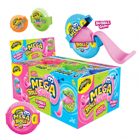 JOHNY BEE MEGA ROLL GUM C/24 UN