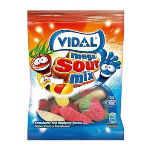 VIDAL SAQ. MEGA SORTIDO ACIDO 14X90G