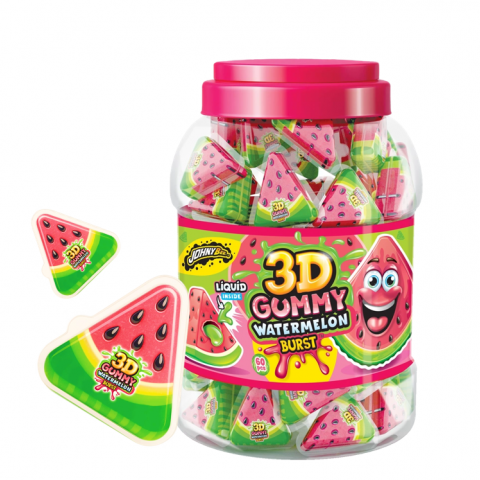 JOHNY BEE 3D GUMMY WATERMELON 60 UN