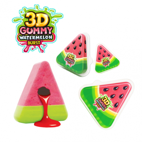 JOHNY BEE 3D GUMMY WATERMELON 60 UN
