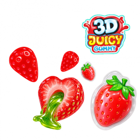 JOHNY BEE 3D JUICY STRAWBERRY 60 UN
