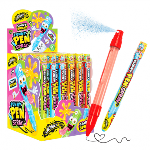 JOHNY BEE FUNNY PEN SPRAY 2 IN 1 C/36 UN