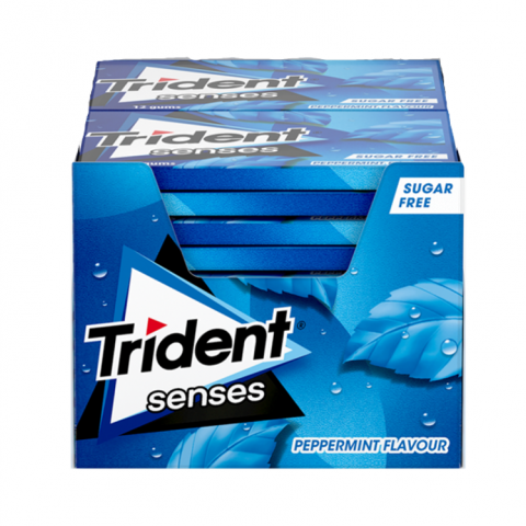 TRIDENTE SENSES PEPPERMINT 12X23g
