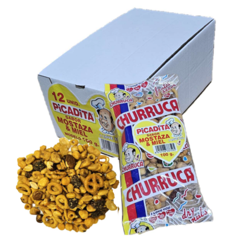 CHURRUCA PICADITA MOSTARDA E MEL 12X100g