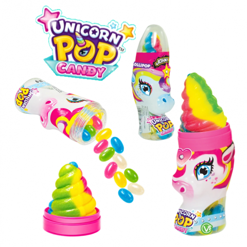 JOHNY BEE UNICORN POP CANDY 12X50g