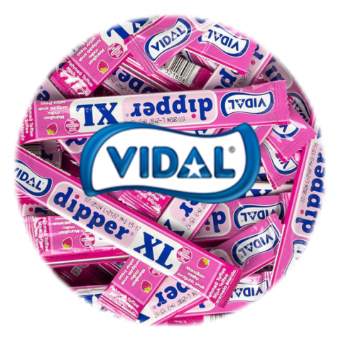 VIDAL DIPPER XL MORANGO C/100 UN
