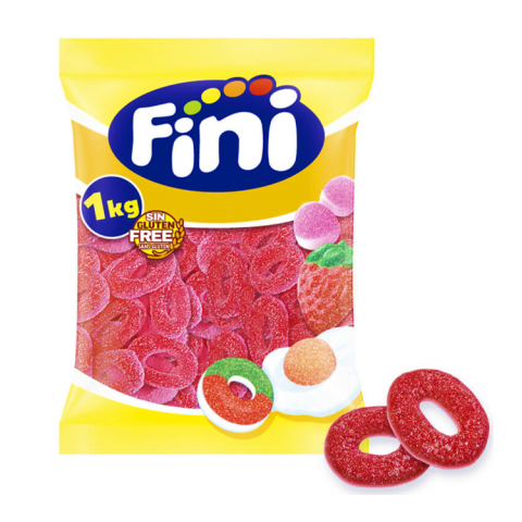 GOMAS FINI AROS MORANGO PICA C/1 KG