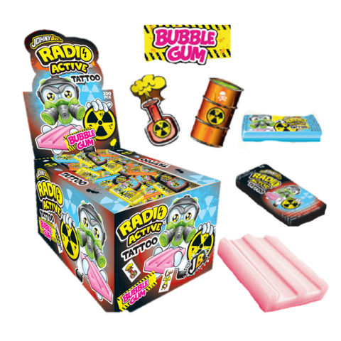 JOHNY BEE RADIO ACTIVE GUM TATTOO 200X5G