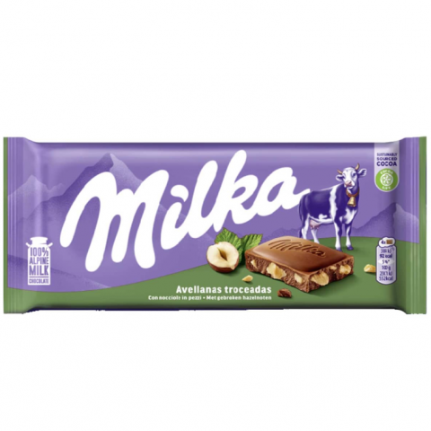 CHOCOLATES MILKA AVELÃS 22X100 G