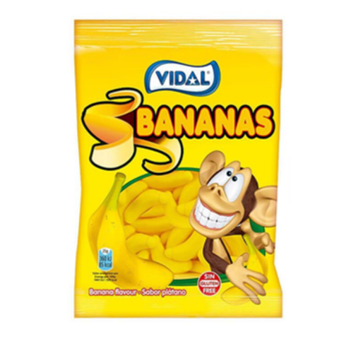 VIDAL BANANAS SAQ. 14X90g
