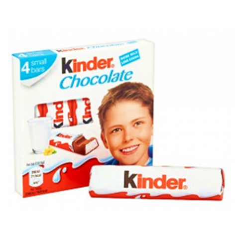 CHOCOLATES KINDER BARRINHAS T4 - 20 UN