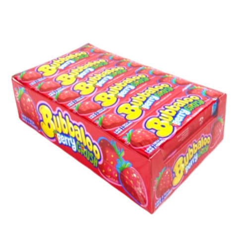 BUBBALOO STICK MORANGO CRUSH 18X37G