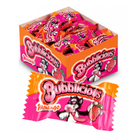 BUBBLICIOUS MORANGO C/100 UN