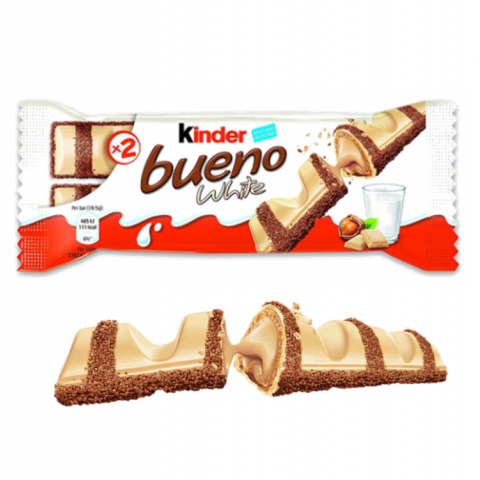 CHOCOLATES KINDER BUENO WHITE 30 UN
