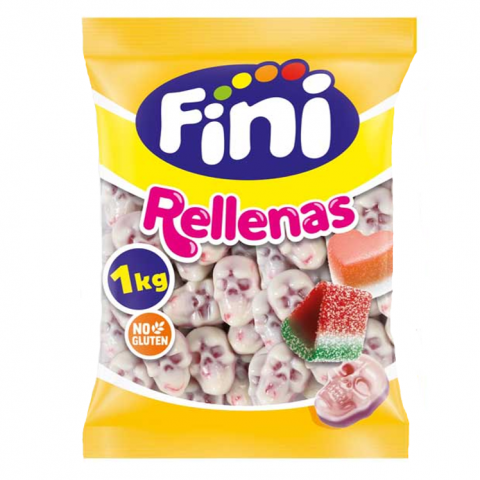 GOMAS FINI CAVEIRAS RECHEADAS 1 KG