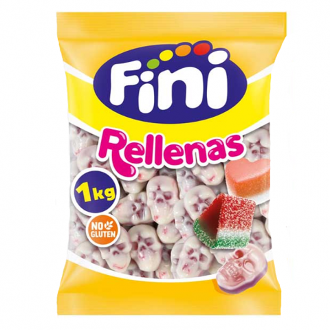 GOMAS FINI CAVEIRAS RECHEADAS C/1 KG