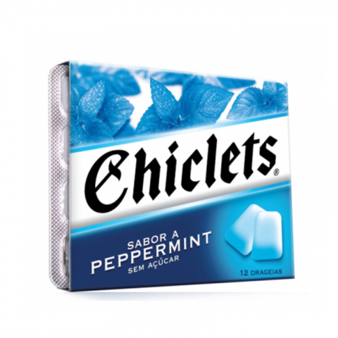PASTILHAS CHICLETS PEPPERMINT 14X17,5G
