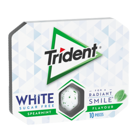 PASTILHAS TRIDENT DENTAL CARE WHITE 12X17G