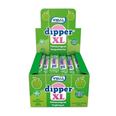 VIDAL DIPPER XL MAÇÃ PINTALINGUAS C/100 UN