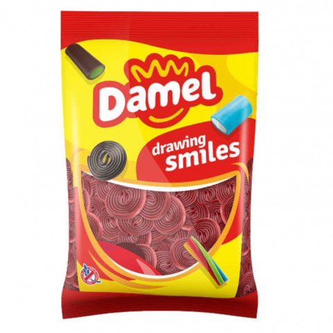 GOMAS DAMEL SPIROS MORANGO 1 KG