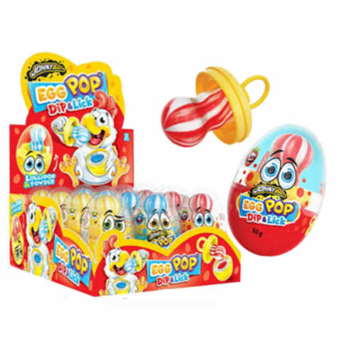 CHUPAS JB EGG POP DIP&LICKING 12 UN