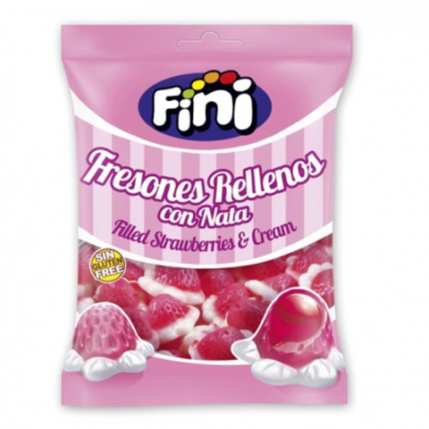 GOMAS FINI FRESONES MORANGO/NATA 12X85G