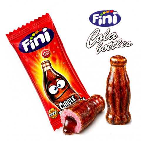 FINI BOOM GARRAFAS COLA CHICLET 200 UN