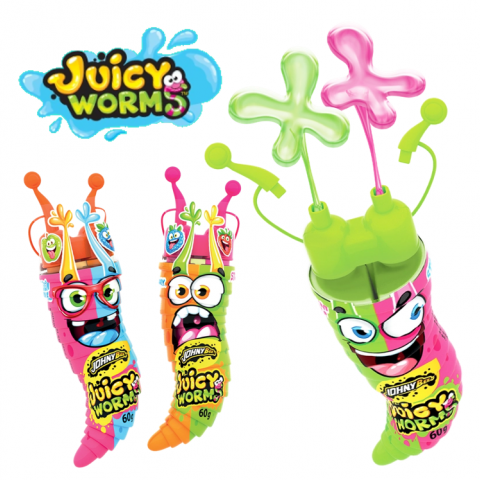 JB JUICY WORMS 2IN1 12UN
