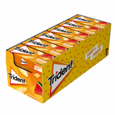 PASTILHAS TRIDENT FRESH MELAO / MELANCIA 24 UN