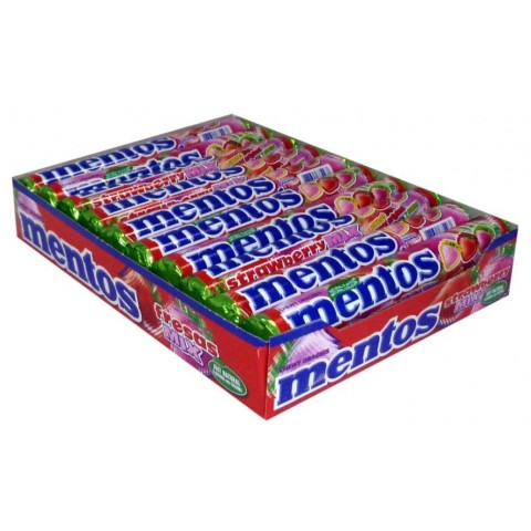 MENTOS MORANGO 20X38G