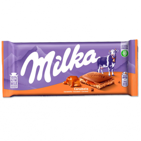 CHOCOLATES MILKA CARAMELO 23X100 G