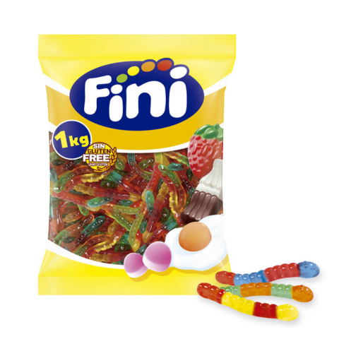 GOMAS FINI MINHOCAS BRILHO C/1 KG