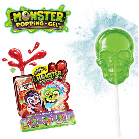 JOHNY BEE MONSTER POPPING+GEL 18X30g 
