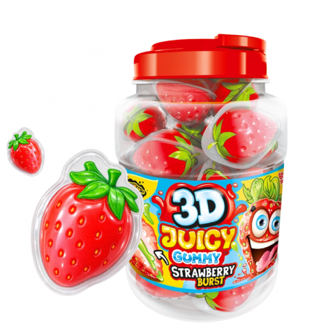 JOHNY BEE 3D JUICY STRAWBERRY 60 UN