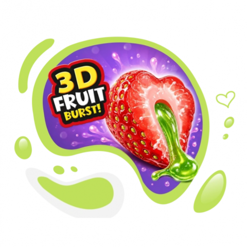 JOHNY BEE 3D JUICY STRAWBERRY 60 UN