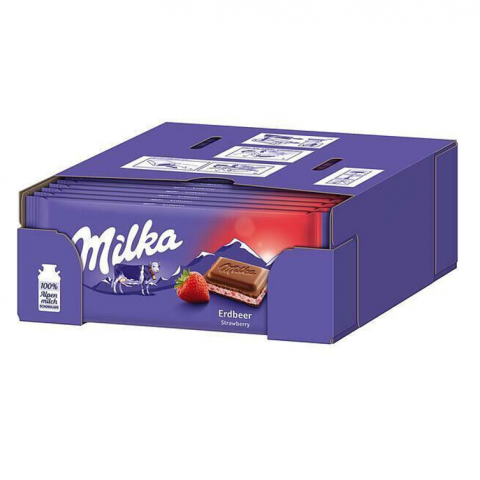 CHOCOLATES MILKA MORANGO 22X100 G