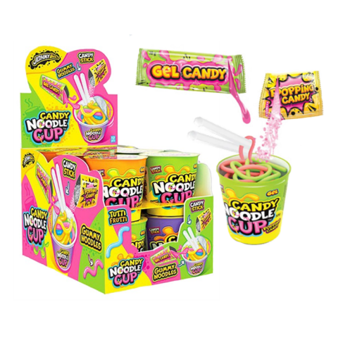 JOHNY BEE NOODLE CUP CANDY 12 UN