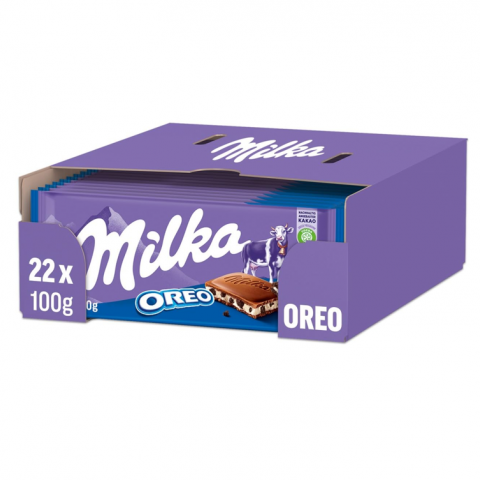 CHOCOLATES MILKA OREO 22X100G